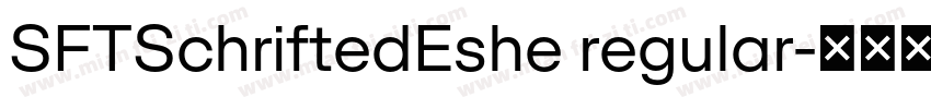 SFTSchriftedEshe regular字体转换
